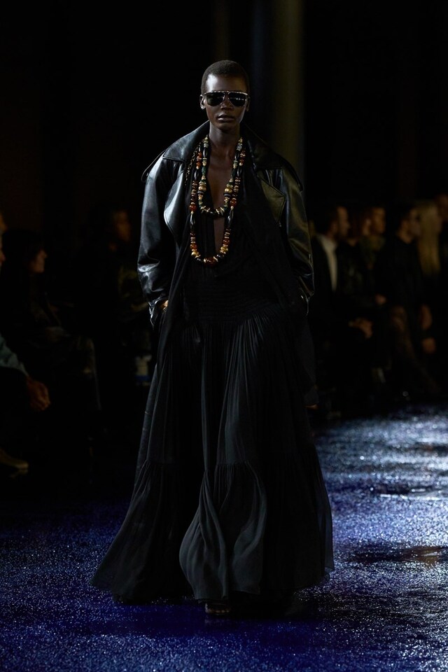 Saint Laurent SS25 runway show Paris Fashion Week 17