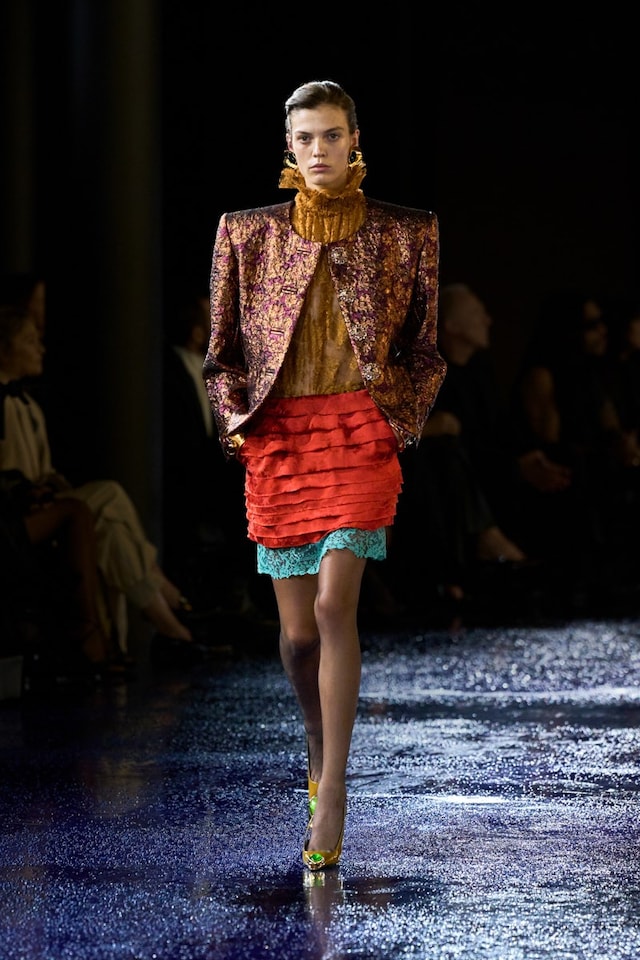 Saint Laurent SS25 runway show Paris Fashion Week 23