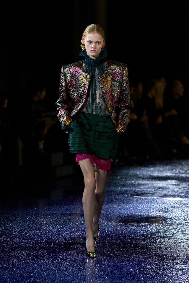 Saint Laurent SS25 runway show Paris Fashion Week 26