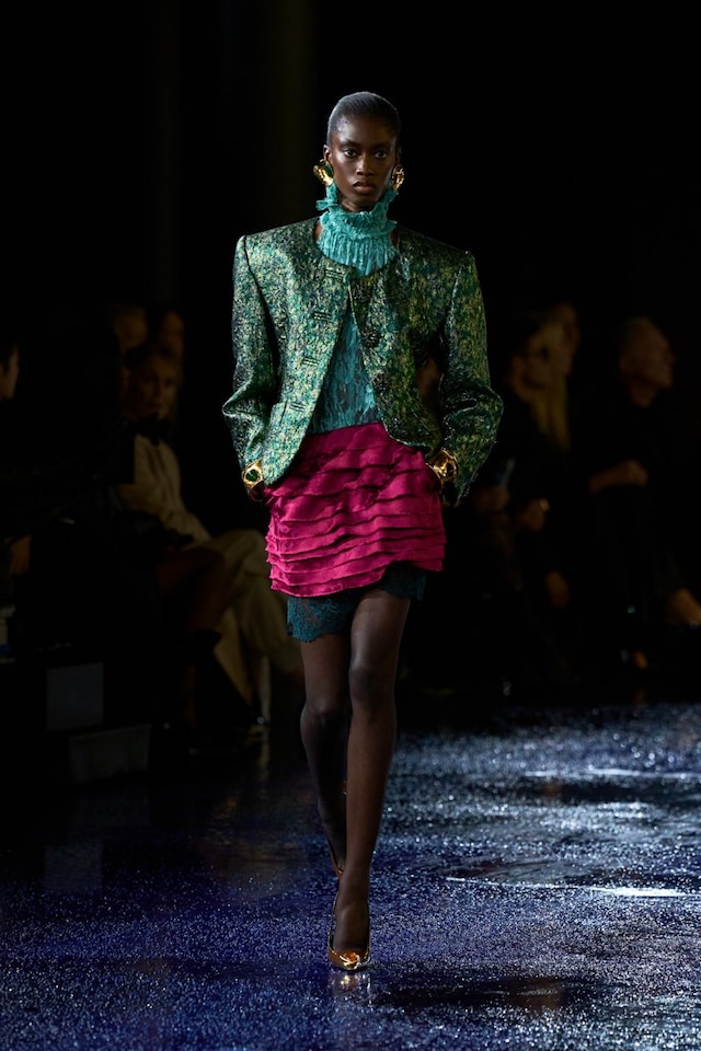 Saint Laurent SS25 runway show Paris Fashion Week 29