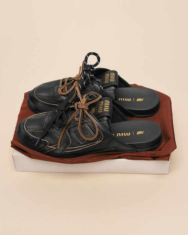 Miu Miu X New Balance 530 mules