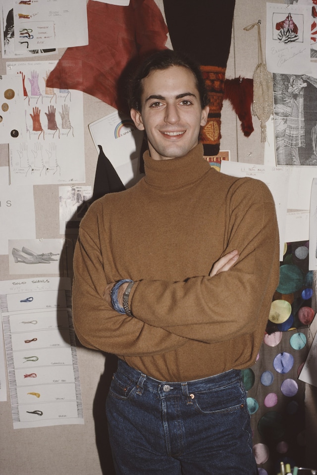 Fashion designer Marc Jacobs in his new office, January 1989 0