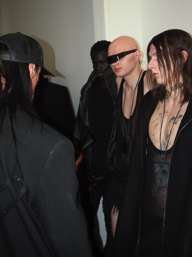 Rick Owens AW25 men’s backstage 13