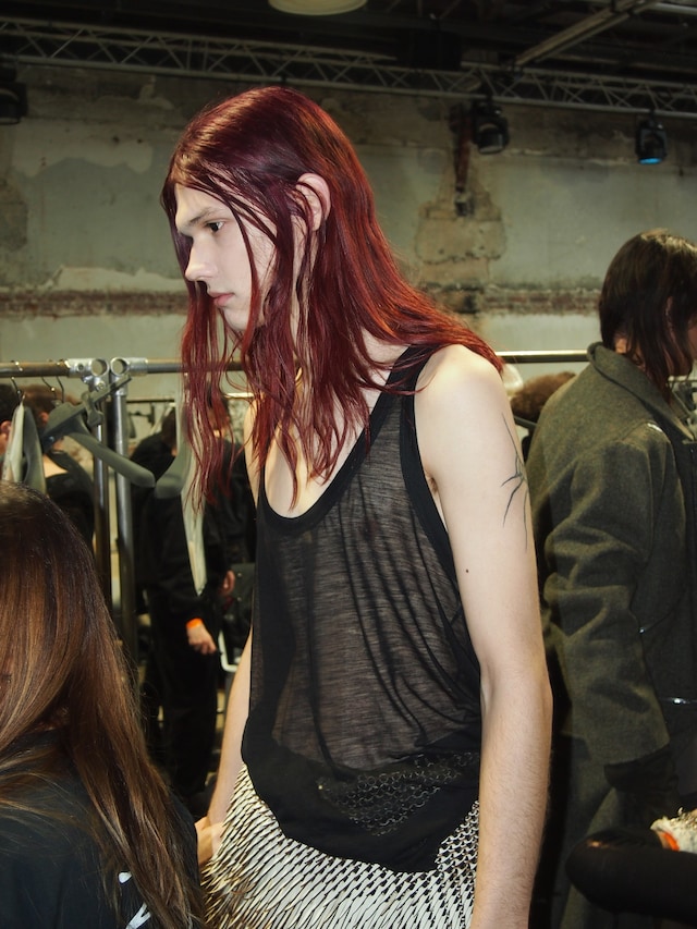 Rick Owens AW25 men’s backstage 28