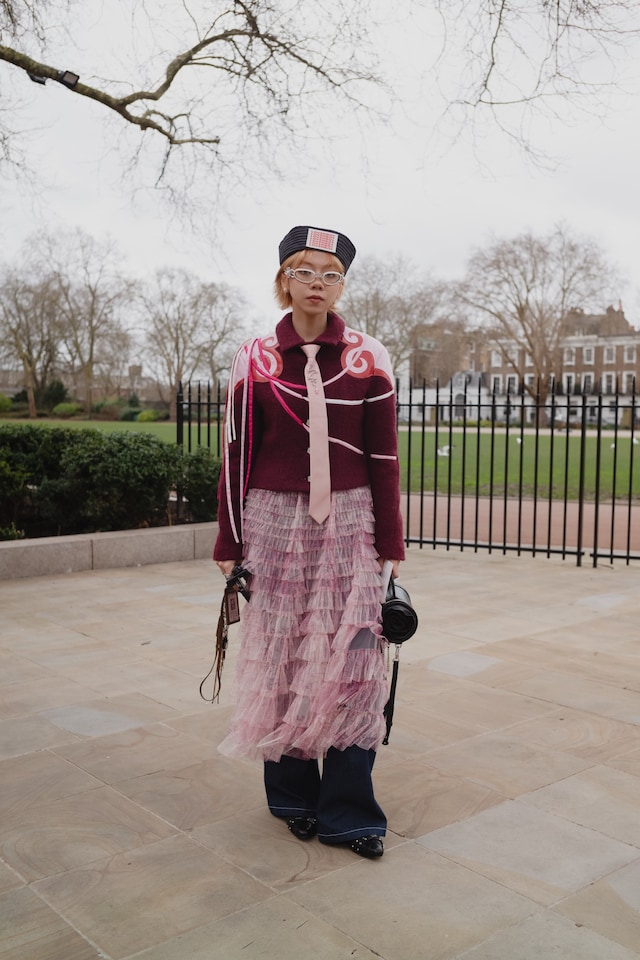 London Fashion Week street style AW25 28