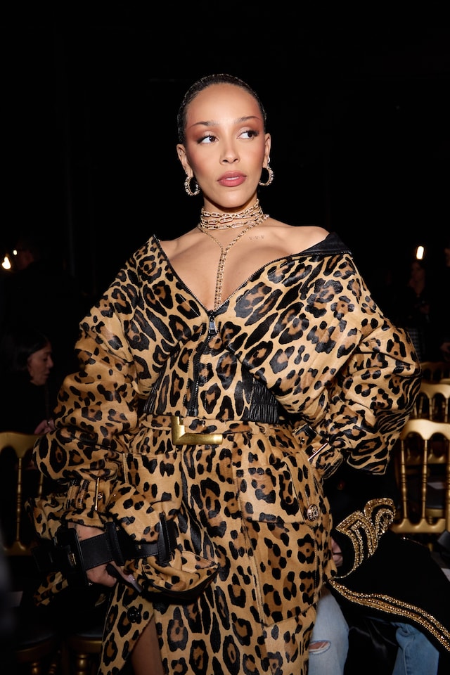 Doja Cat at Balmain AW25 2