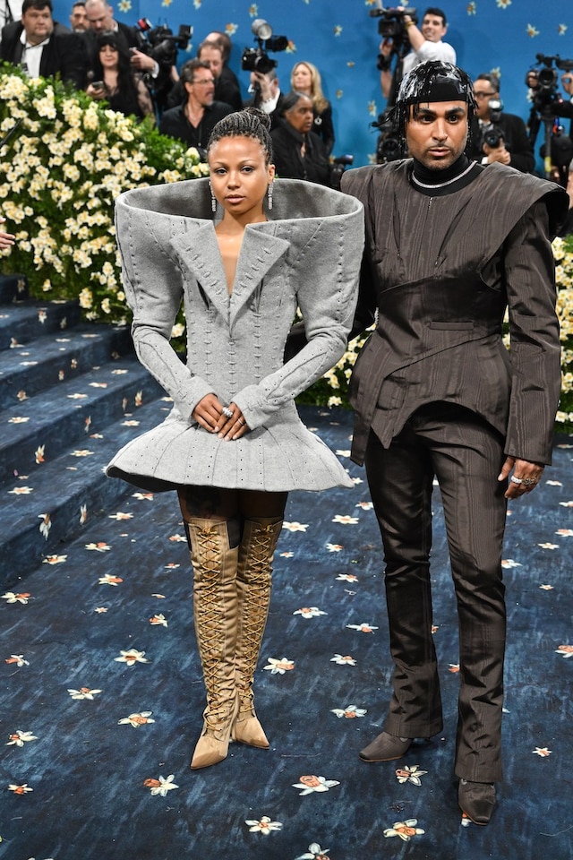 myna&#39;la herrold met gala 2025 wearing lunar and timberland 1
