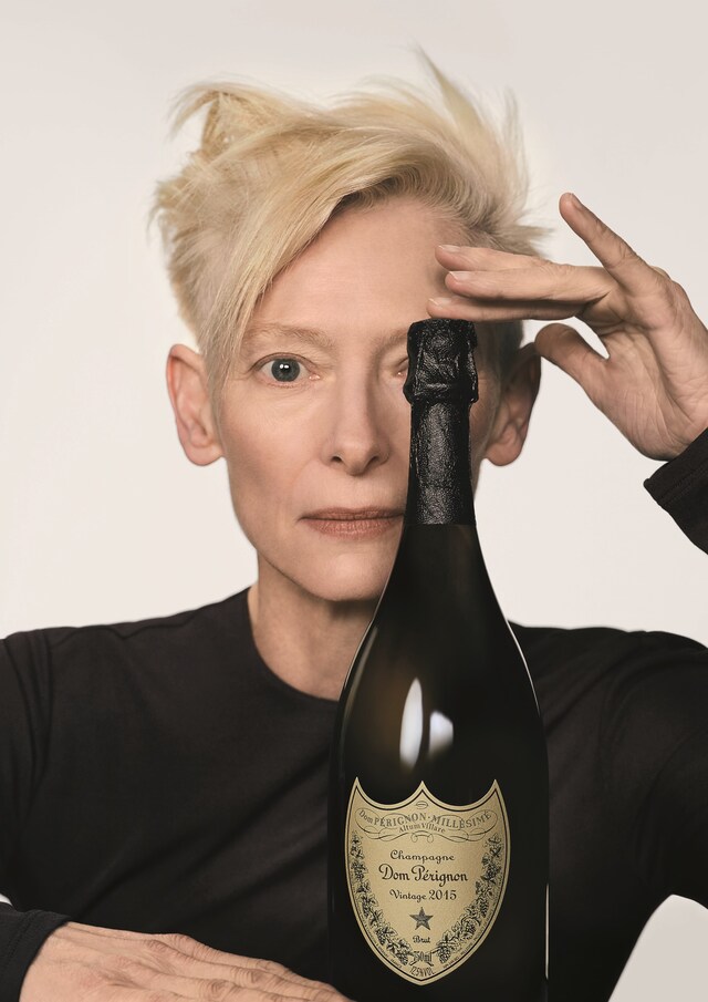 Tilda Swinton for Dom P&#233;rignon by Collier Schorr 1