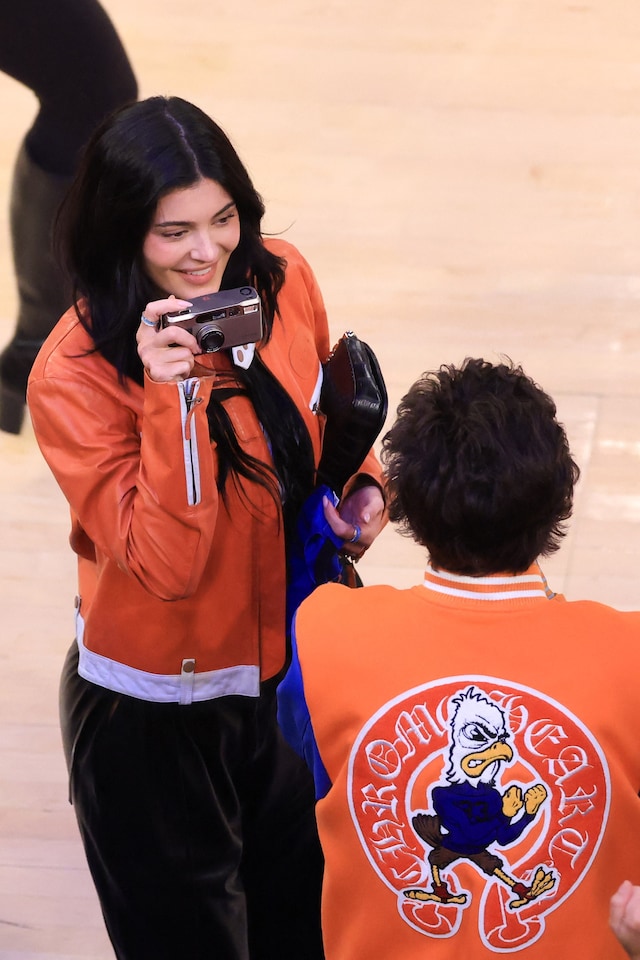 Kylie Jenner at the Knicks game 3