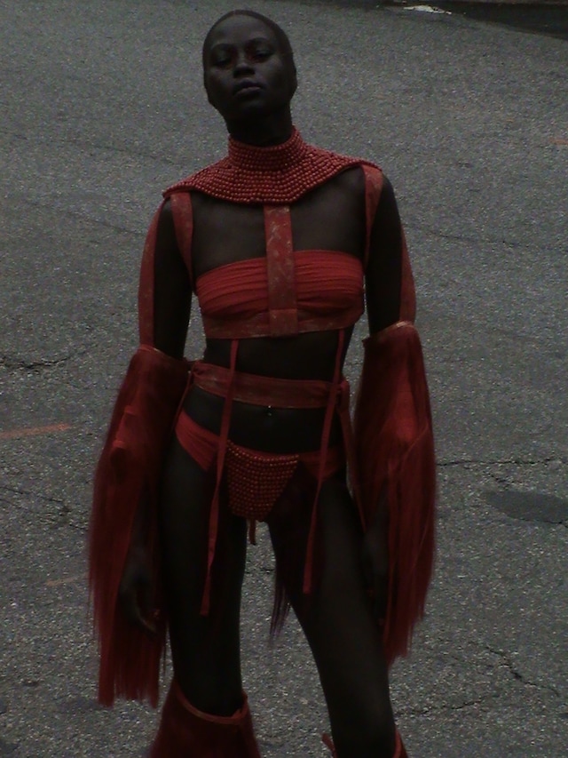 Charlie Le Mindu Rouge Collection Aweng Chuol 1