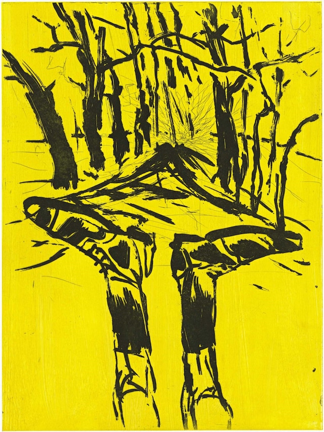 Georg Baselitz, Waldweg (2004) 5