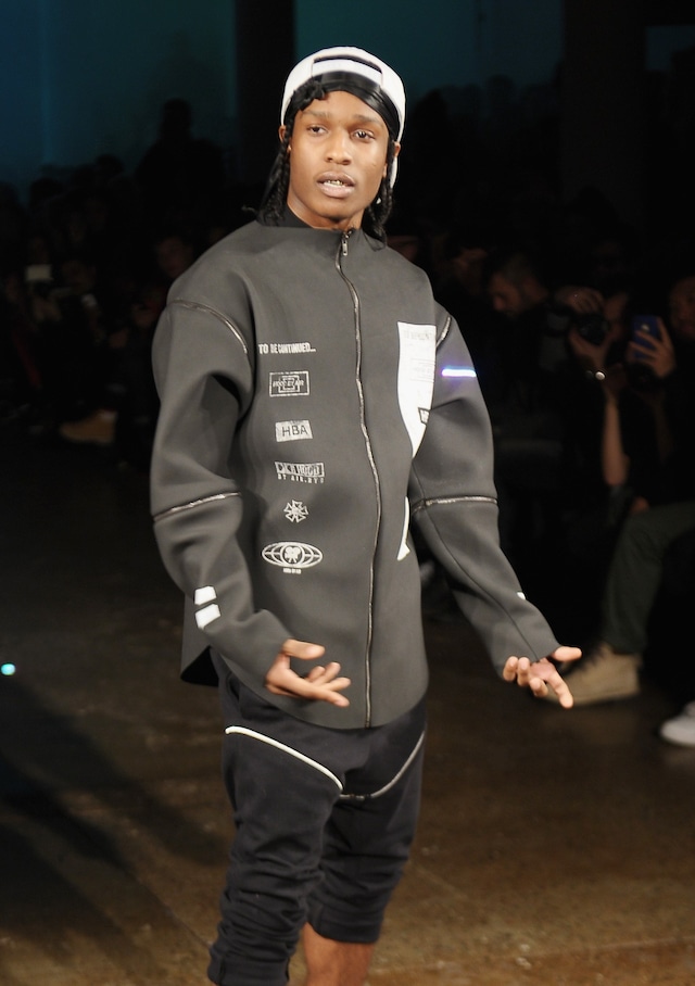 A$AP Rocky&#160;walks the runway at the Hood By Air AW13 12