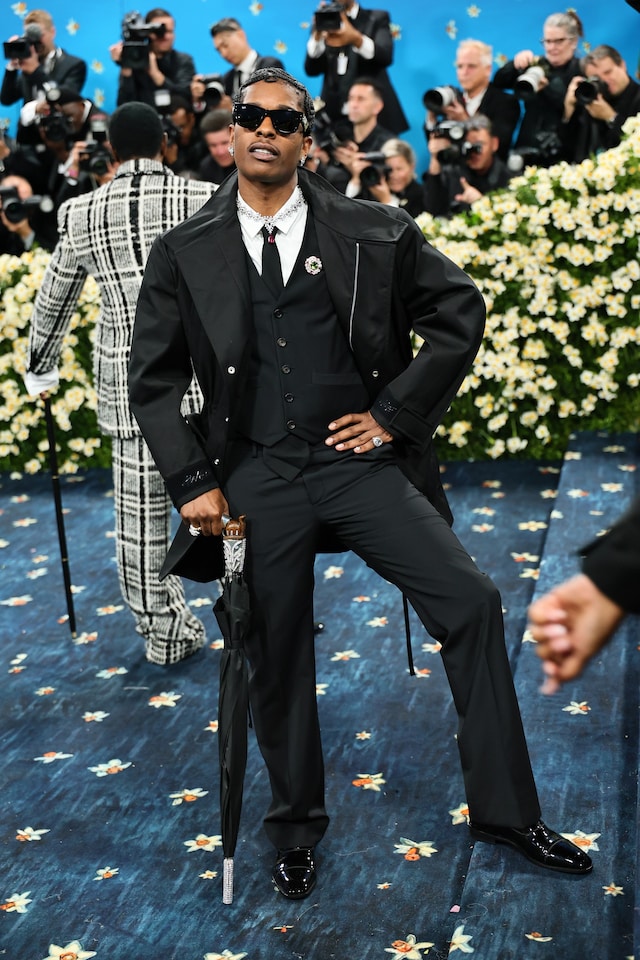 A$AP Rocky at the the 2025 Met Gala 15