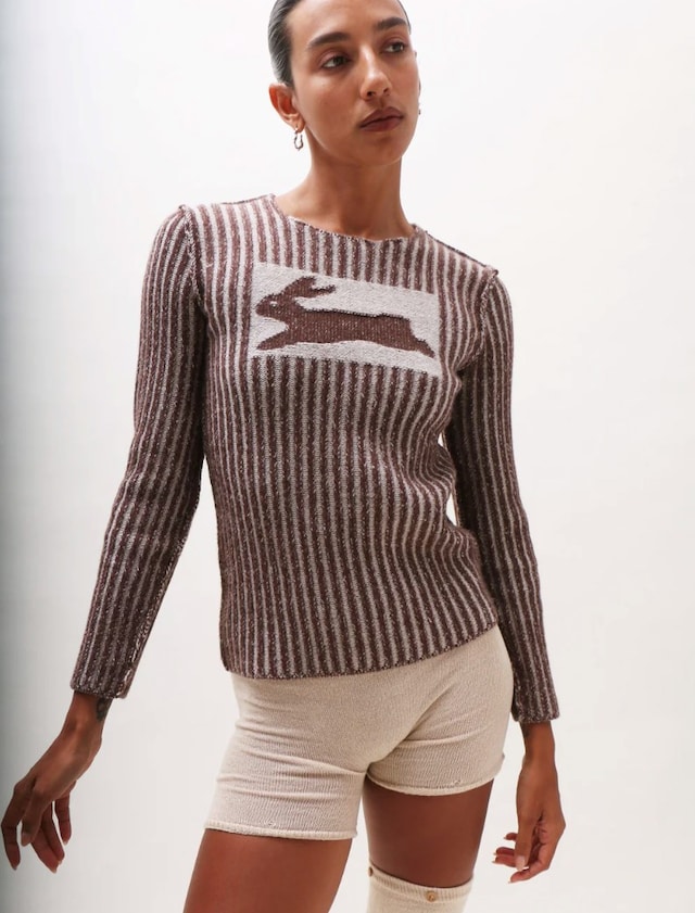 Camille Zacky Brown Rabbit Sweater