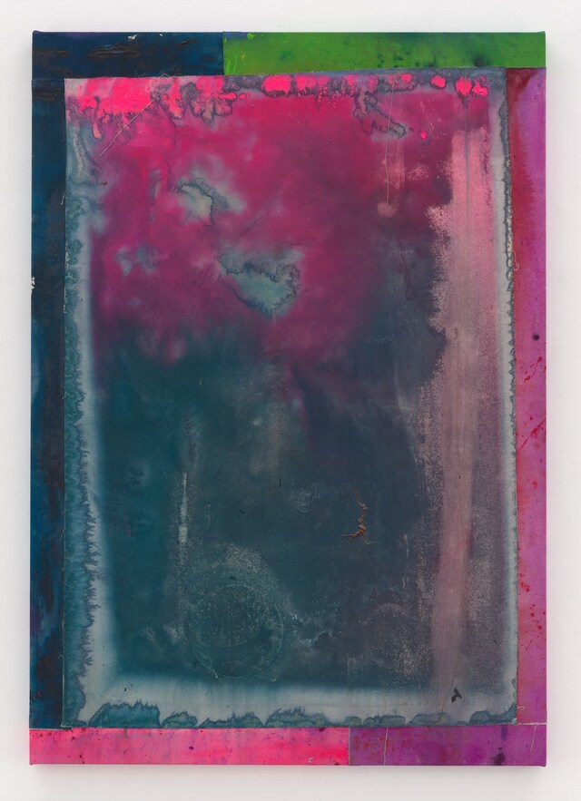 Sir Frank Bowling, Green Across (2025) 13