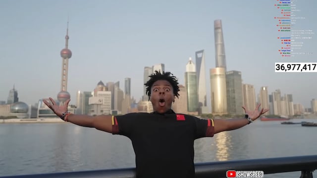 IShowSpeed, irl stream in Shanghai, China