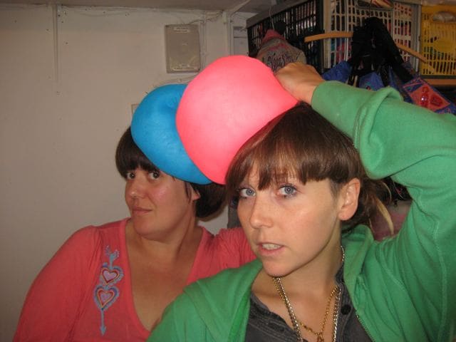 Laura and I bonding with hair ideas 12