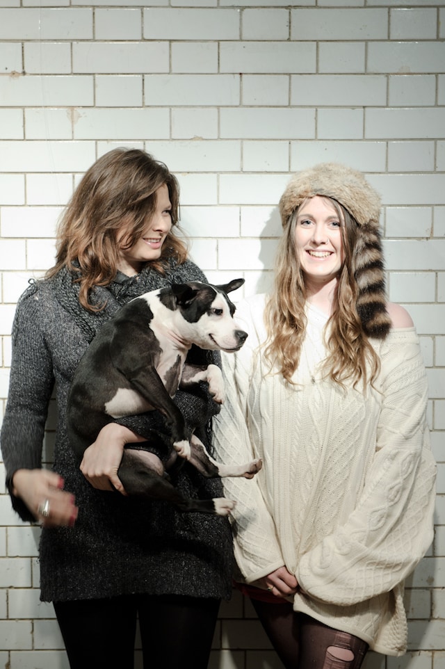 Rebecca Goodyear left, R Tabby Booth right and Mim 12