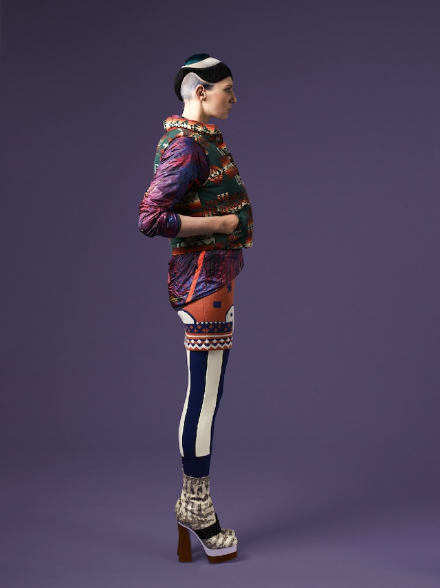 MAGDA wears gilet by RALPH LAUREN DENIM; jacket by 2