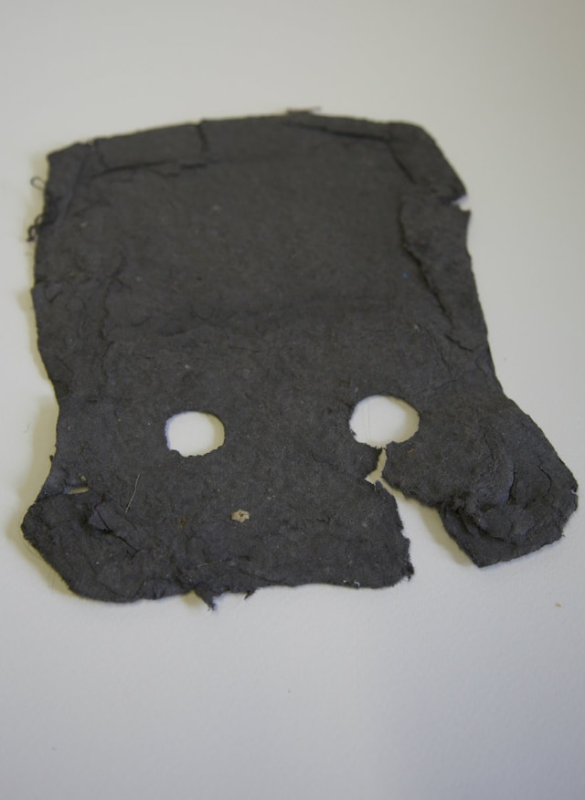 A mask made from &#39;cars and some kind of cup holder 6