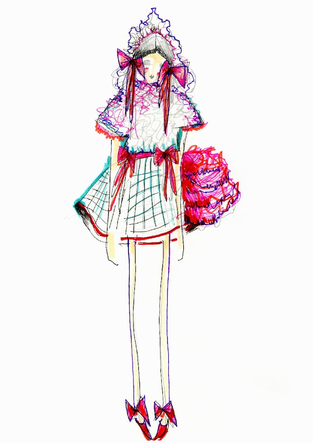 EXCLUSIVE DESIGN SKETCH by Sorcha O'Raghallaigh 1