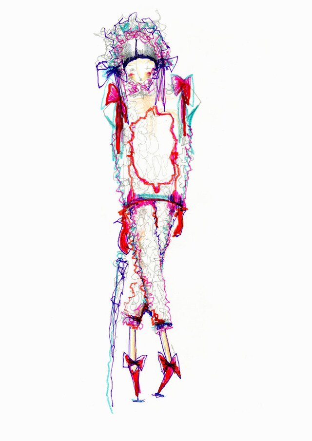EXCLUSIVE DESIGN SKETCH by Sorcha O'Raghallaigh 0
