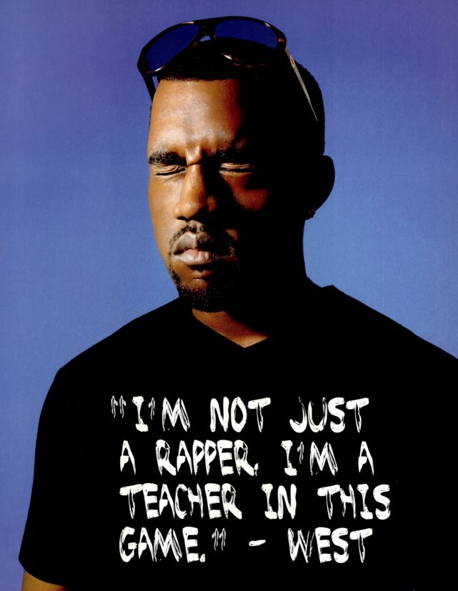 Kanye West in Dazed &amp; Confused, issue 32, 2005