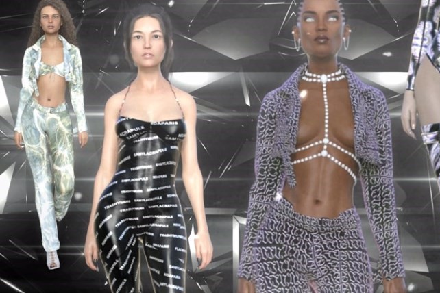 Trashy Muse put on the world's first virtual avatar fashion show