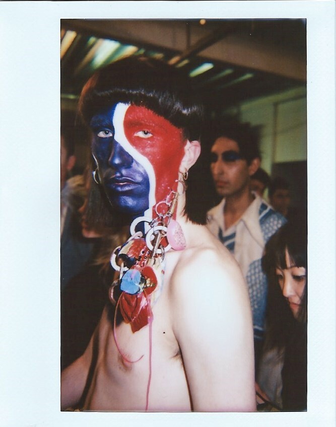 Backstage at Charles Jeffrey SS17