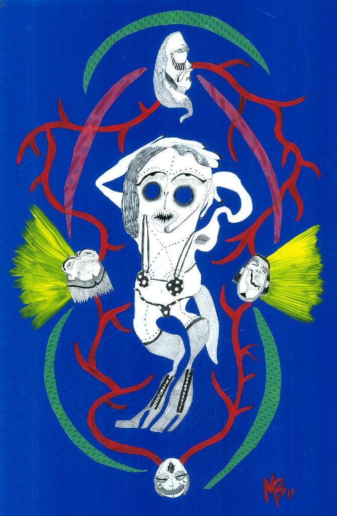 Exclusive Margot Bowman illustration for Dazed Dig