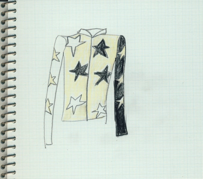 Bella Freud's Star design, to be worn by Tricia Si