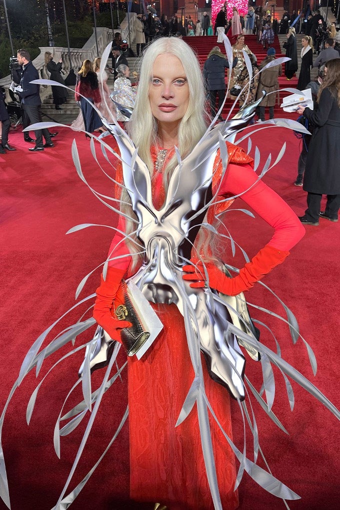 Kristen McMenamy wearing the IoDF NFT