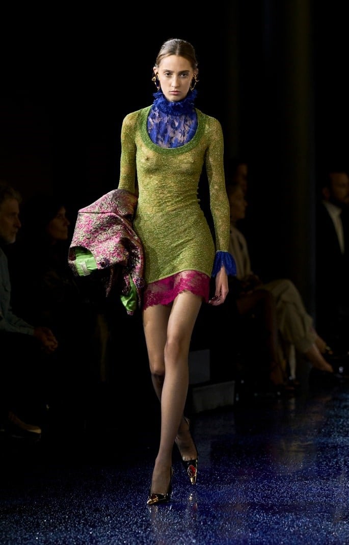 Saint Laurent SS25 Emma Corrin