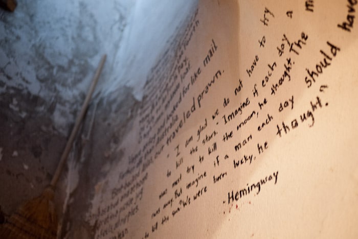 Writing on the wall outside Atlantis Books. Image 3