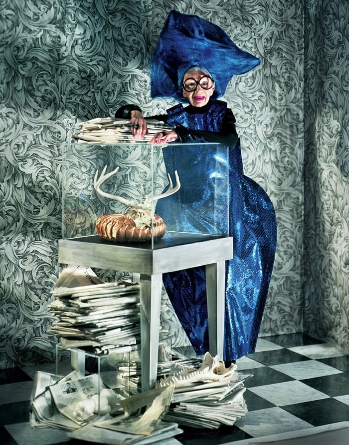 Clothing by Comme des Gar&#231;ons AW12; headpiece by D 2