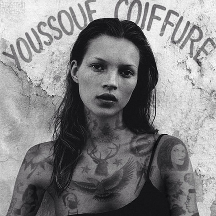 Tattoos KATE MOSS, COURTESY OF @INDIANGIVER