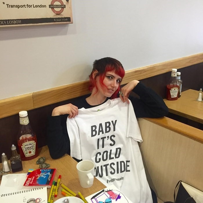 London artist and designer Claire Barrow shows her support f