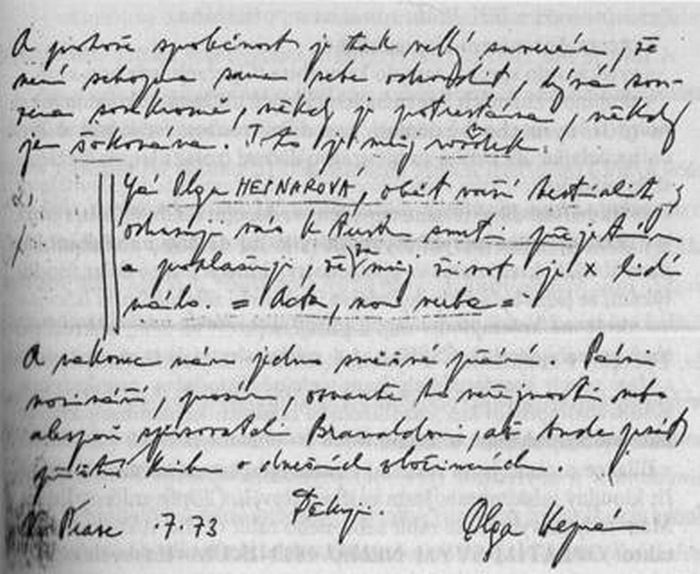 Hepnarov&#225;&#39;s original letter