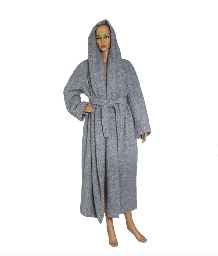 Kardashian Kloset grey Maxmara wrap coat 