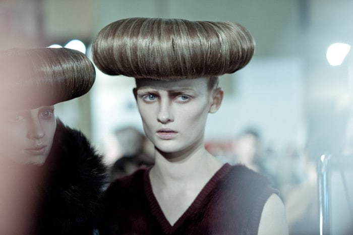 Hair by Guido at McQ Womenswear A/W12. Photography 10