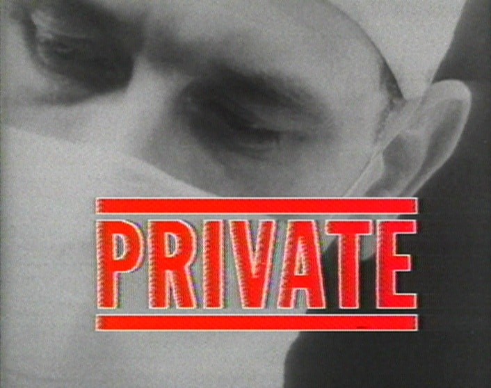 Still from Blue Monday, Duvet Brothers, 1984, 3 mi 9