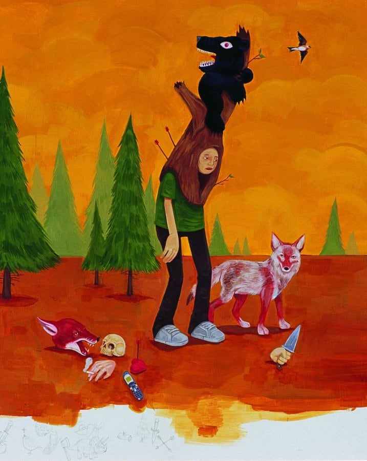 &quot;coming on a scene of carnage&quot; acrylic and graphit 10