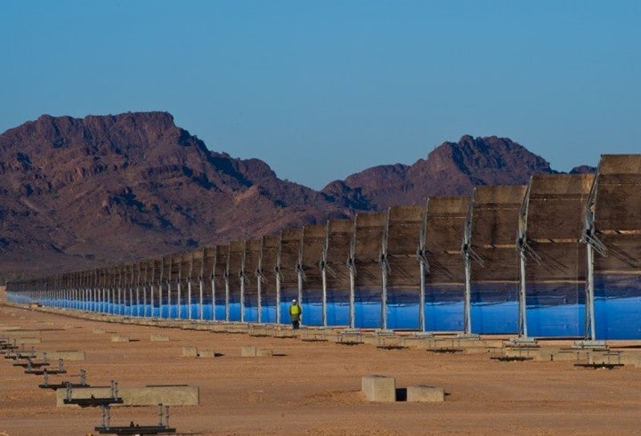 2) Solana, the largest concentrated solar plant of
