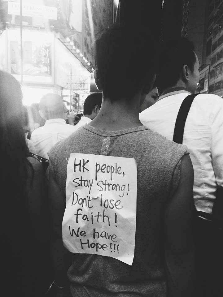 Hong Kong Occupy Central protester