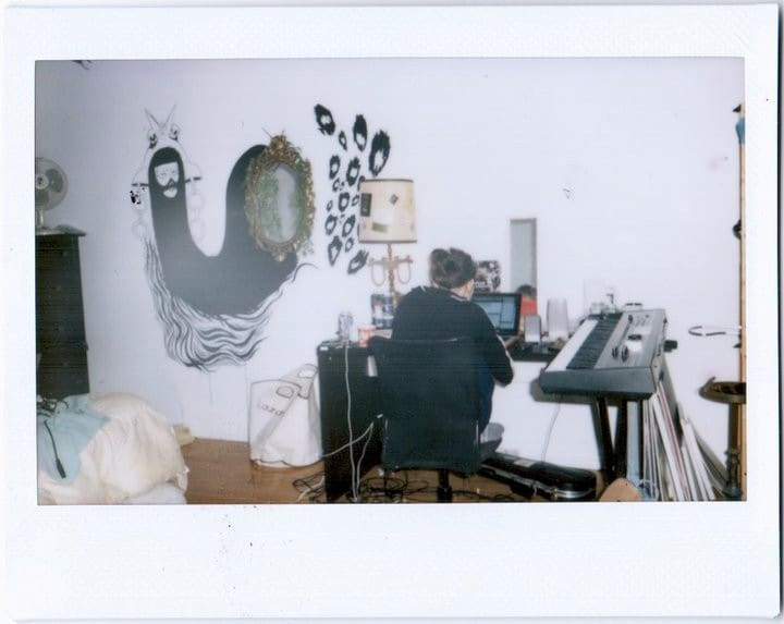Grimes working on Visions 10