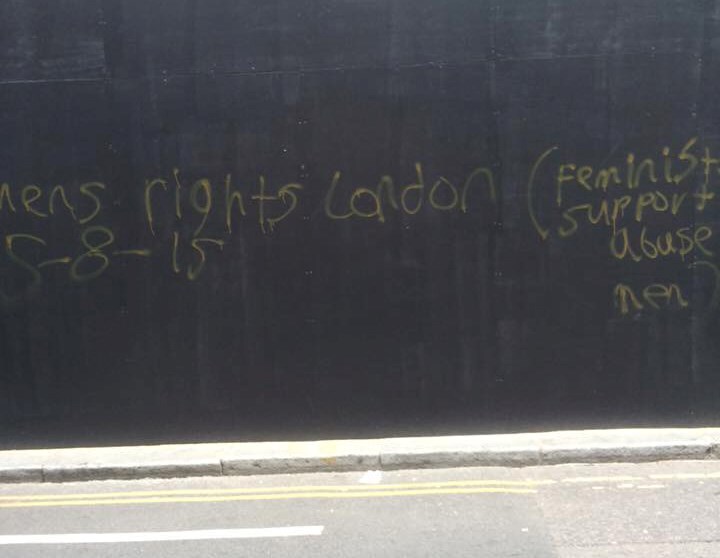 Men&#39;s rights graffiti London June 2015 