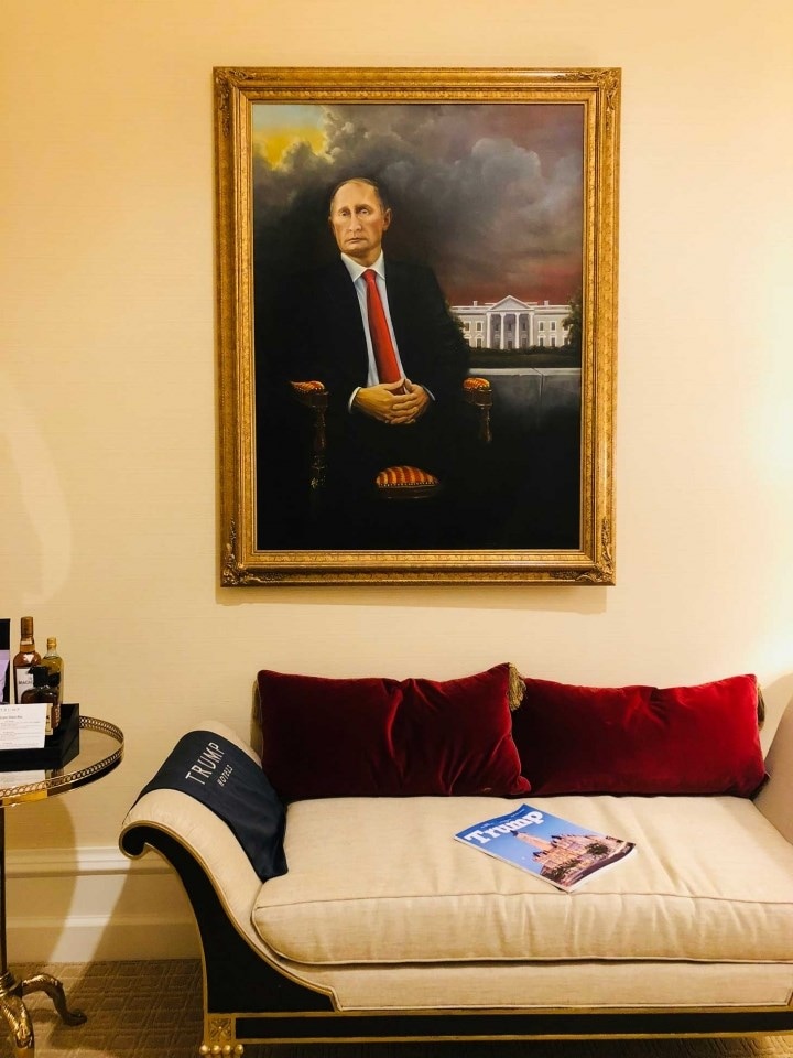 Portrait of Vladimir Putin by Brian Whiteley