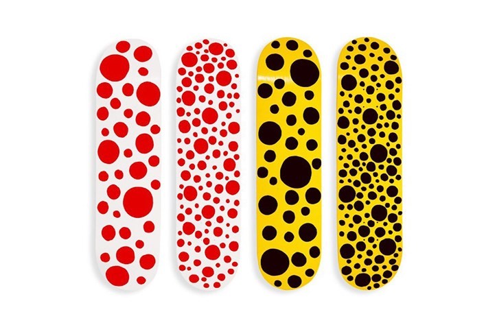 yayoi kusama moma skateboard infinity polka dots