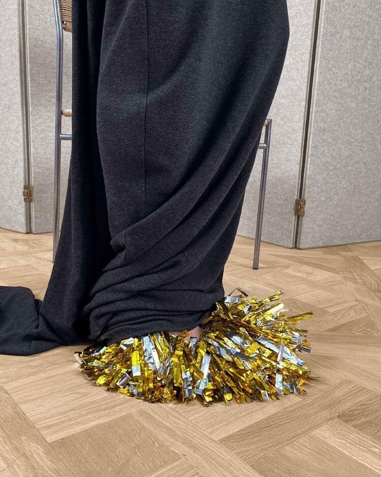 Loewe tinsel mules