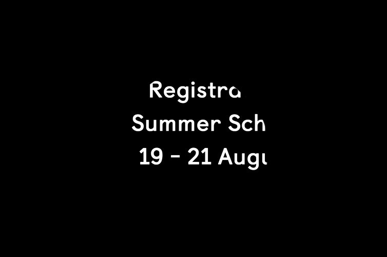 Registration Summer School 9